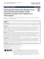 Extracorporeal shock wave therapy versus local corticosteroid injection for the treatment of carpal tunnel syndrome